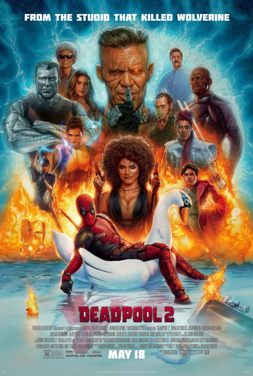 Network_Mike319's tweet image. Drop a poster of your favorite comedy from the year (2018) and tag some friends to join.
@mylemonysoul
@Doobieshadow420
@TheRealSauce100
@JokerJay9357
@ChaseBanks8384
@GamerJohn85 
Deadpool 2(2018)
#filmtwt 
#comedy