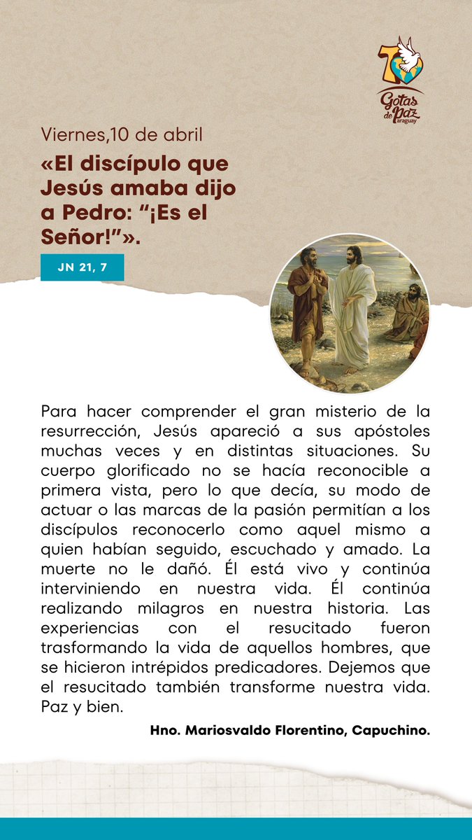 Gotas de Paz - Hnos. Franciscanos Capuchinos tweet media