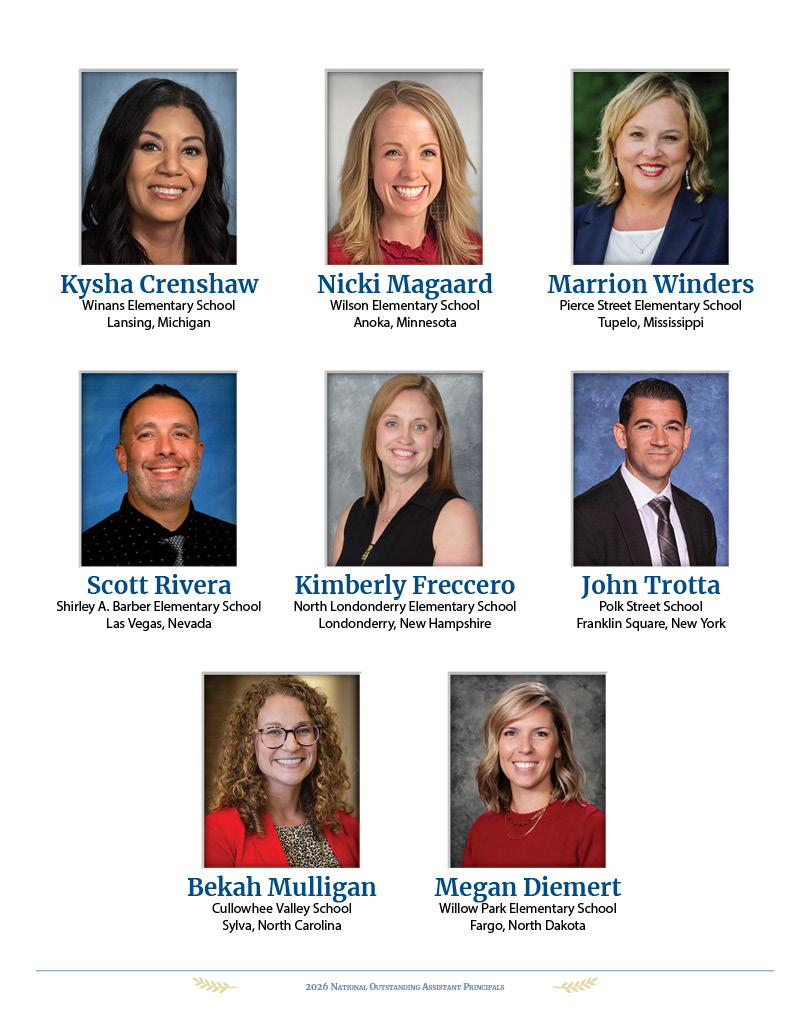 NAESP's tweet photo. Twenty-nine outstanding assistant principals. Twenty-nine stories of dedication, leadership, and impact. Congratulations to the @NAESP 2026 National Outstanding Assistant Principals!

Get to know them: https://t.co/zK0h3MN7on #NOAP #APWeek #WeAreNAESP https://t.co/lMrmJDejgD