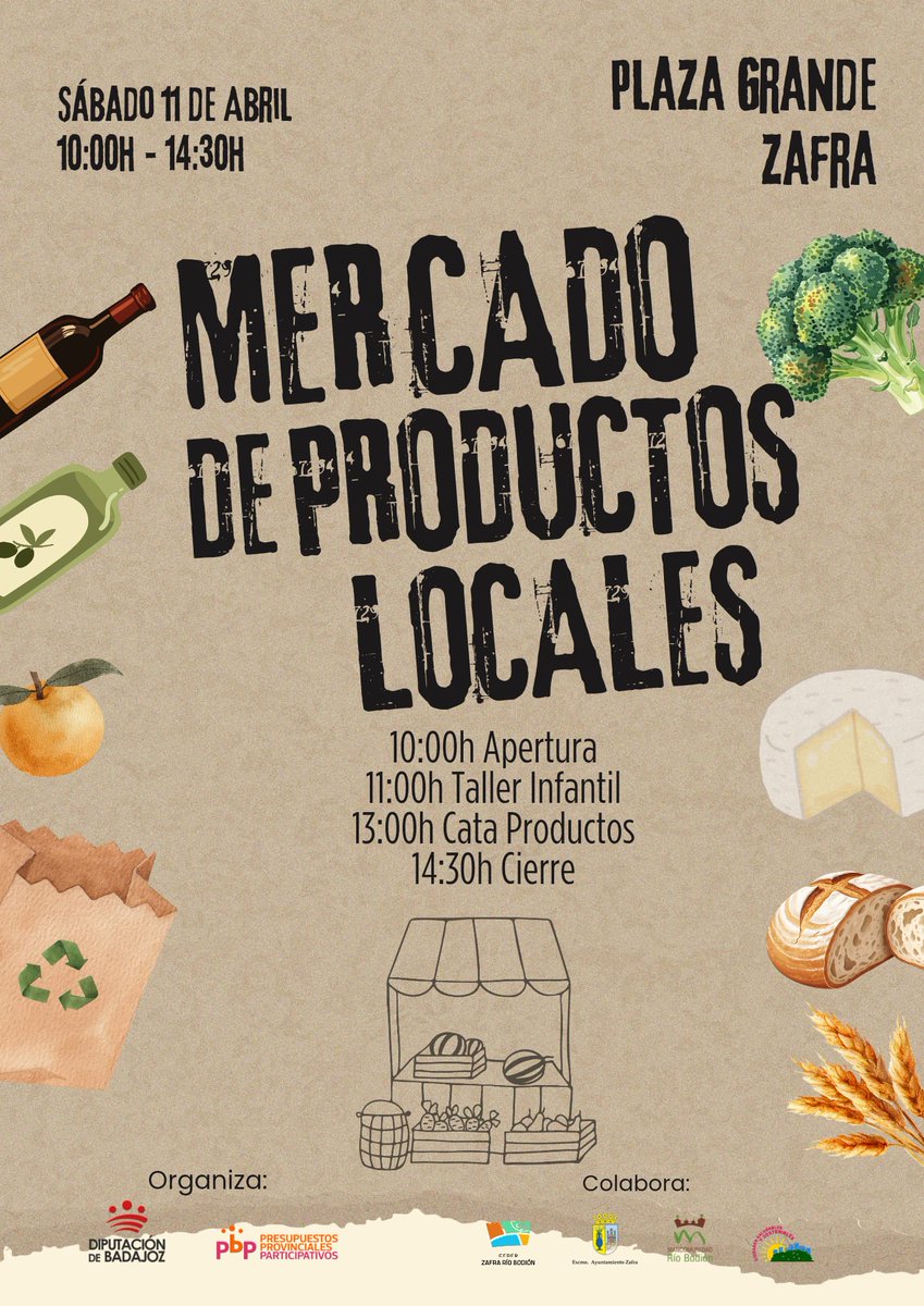 biomercado_'s tweet photo. Este sábado 11  os esperamos en Zafra @DipdeBadajoz @AytoZafra https://t.co/6AI7FWT51d
