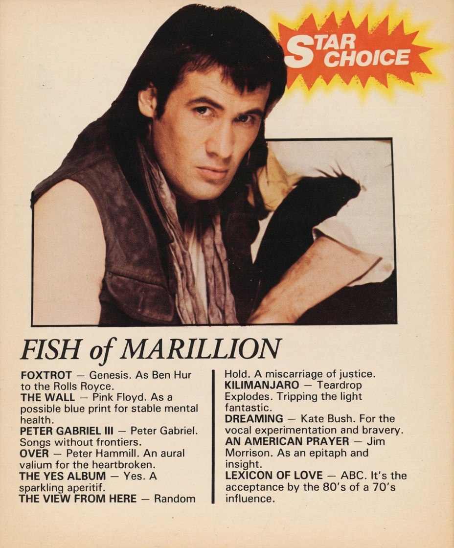 joserael's tweet image. #Marillion "Garden Party" (2020 Stereo Remix) [pic; Star Choice newspaper clipping with #Fish’s favourite albums] @sandiekins @marillion073 @Theunvitedquest   youtu.be/nqJ3J_ajZw0?si…