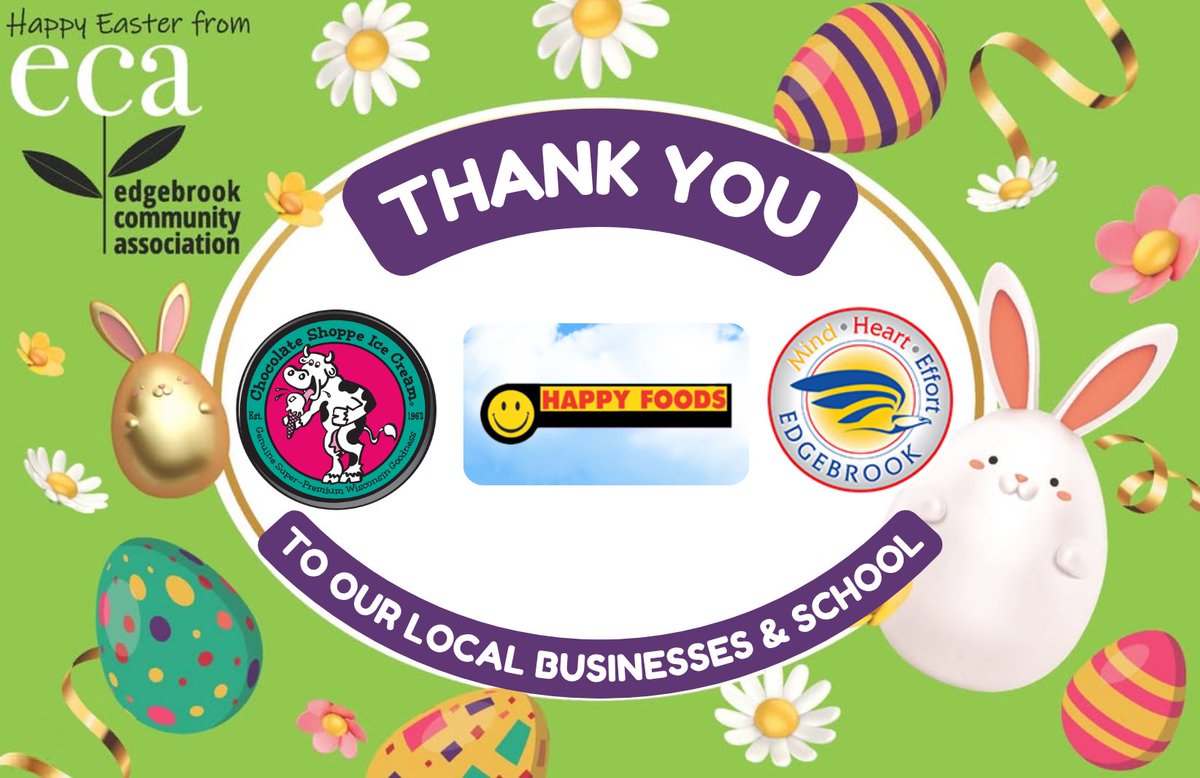 Shoutout to Ron Mondel of The Chocolate Shoppe and Arthur Paris of Happy Foods for their very generous donations of "sweet treat" certificates. We also want to share our thanks to Principal Camille Unger. Thank you for a safe indoor setting for the egg hunt!