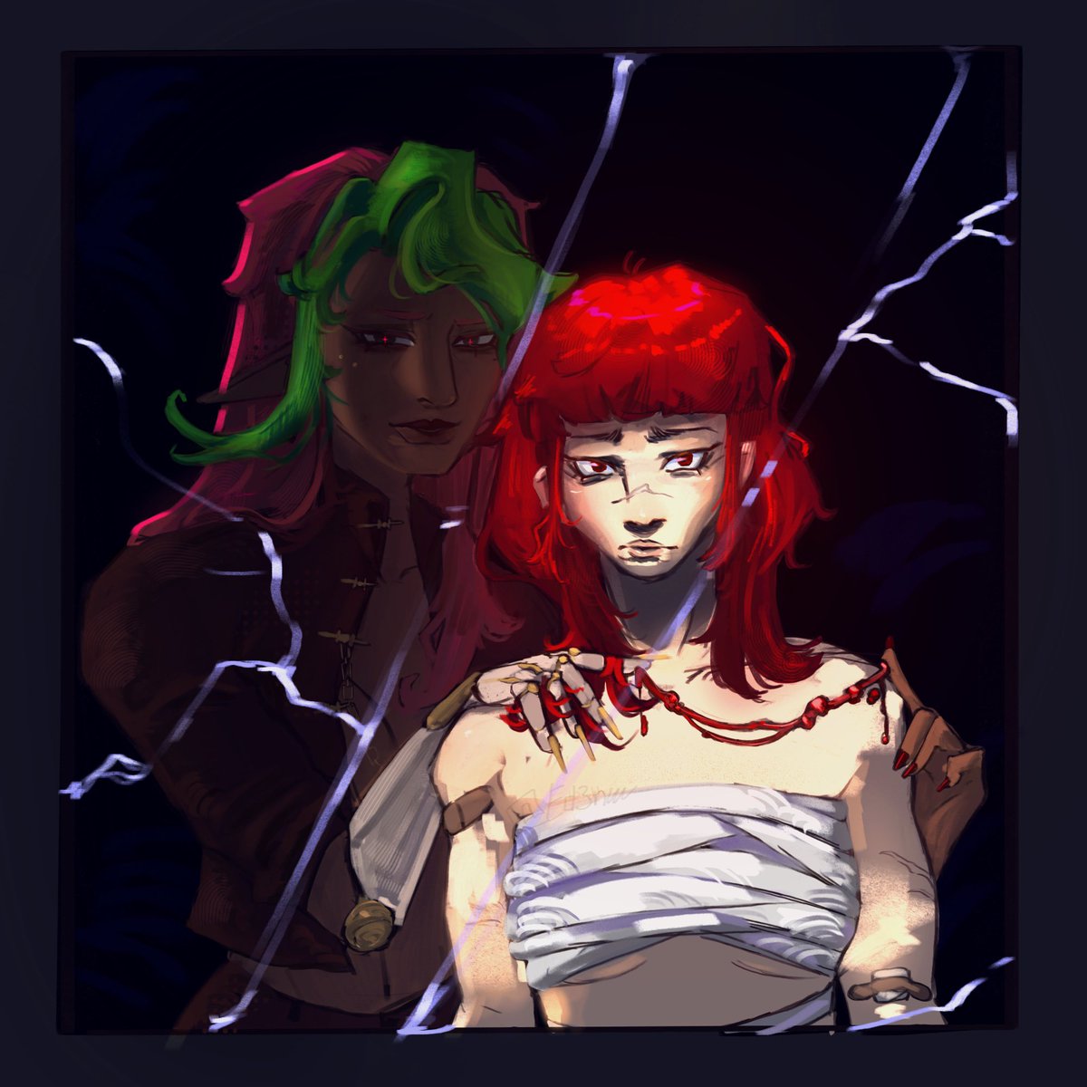 ed3nwv's tweet photo. "This color looks great on you" #oc #originalcharacterart https://t.co/zwszCqkWcO