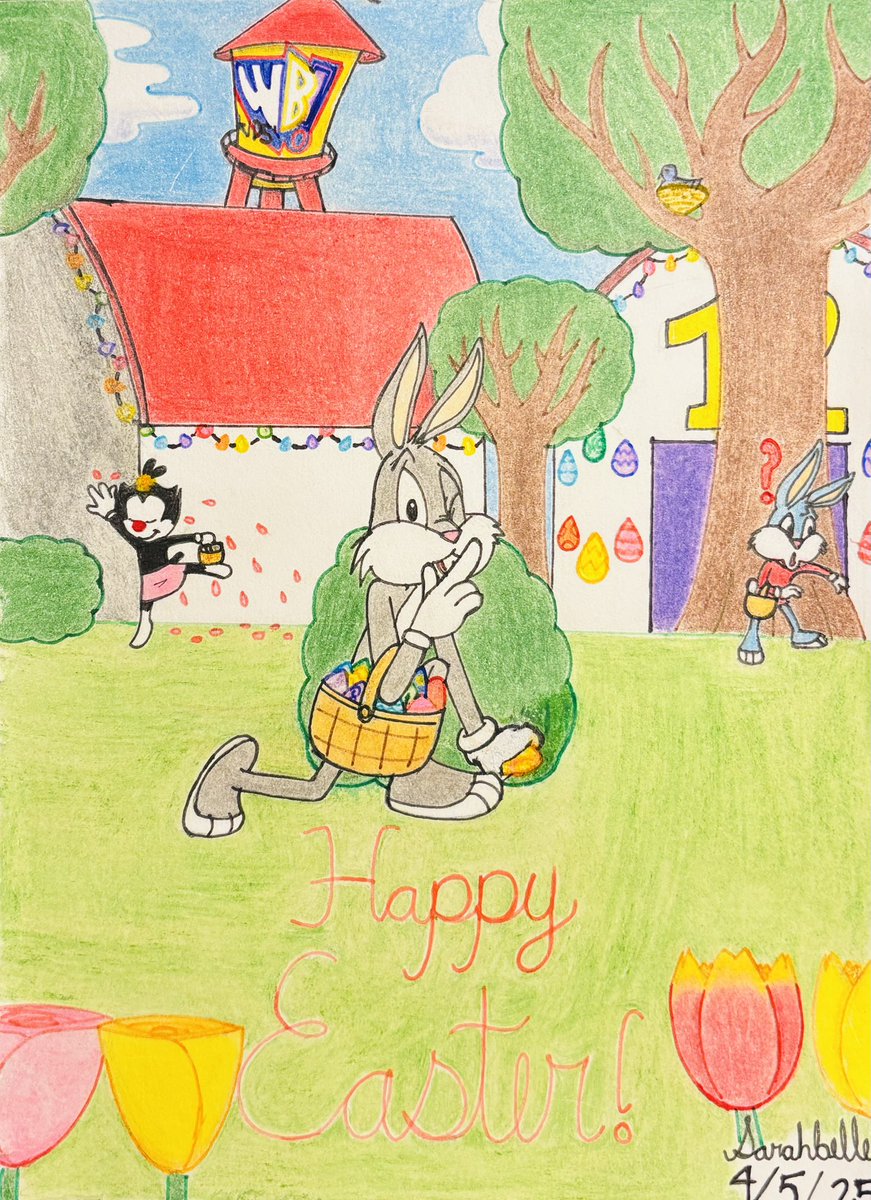 B3lle2023's tweet photo. Happy (Late) Easter from Kids’ WB!
#HappyEaster2026 #HappyEaster #Easter #Easter2026 #EasterArt #EasterDrawing #KidsWB #LooneyTunes #BugsBunny #Animaniacs #DotWarner #TinyToons #TinyToonAdventures #BusterBunny #WarnerBros #drawing #HandDrawnArt #HandDrawn #art #DrawingArt https://t.co/sfNTGuYMJ4