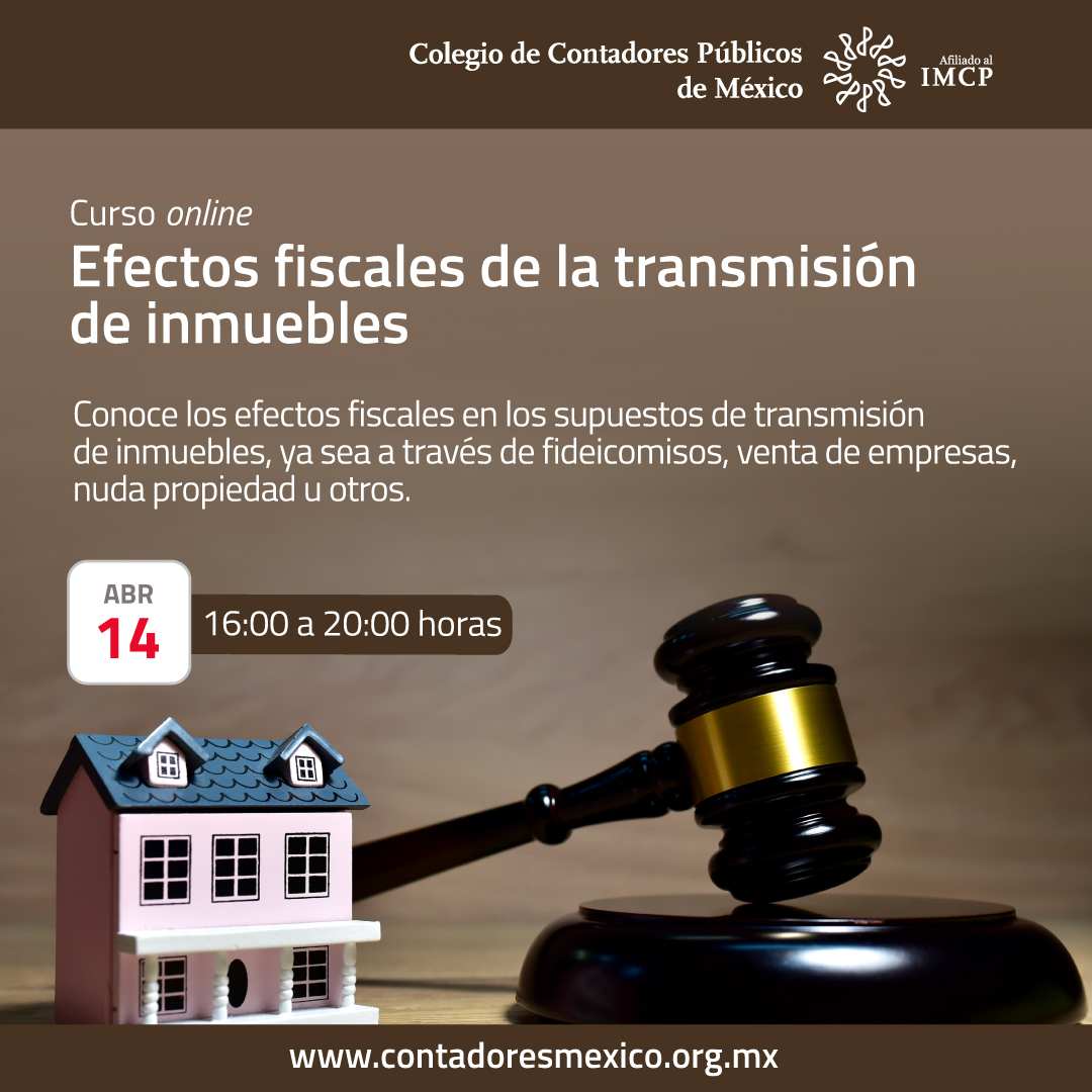colegiocpmexico's tweet photo. Identifica los #efectos_fiscales en la #transmisión de #inmuebles mediante #fideicomisos, venta de empresas o #nuda_propiedad. Reconoce las implicaciones del #ISR y del #IVA al ejecutar operaciones inmobiliarias.
👉 https://t.co/AcUA4OXpeX https://t.co/RvyN6bbtBY