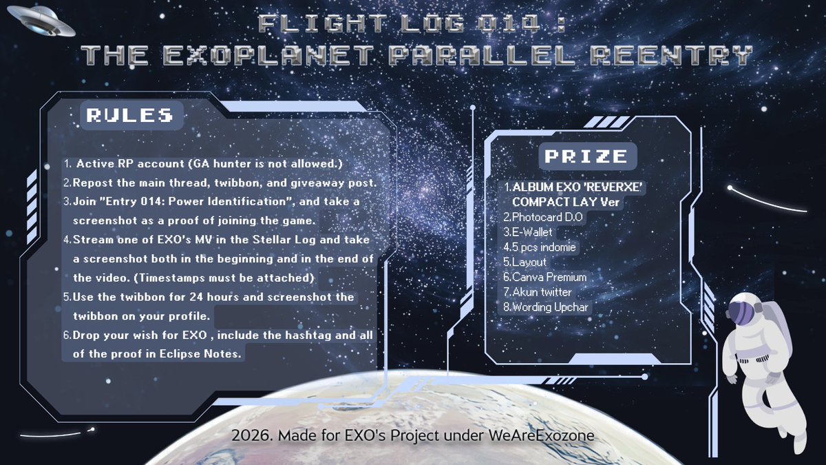 Reentry Complete, EXOZONE. 🛸 tweet media