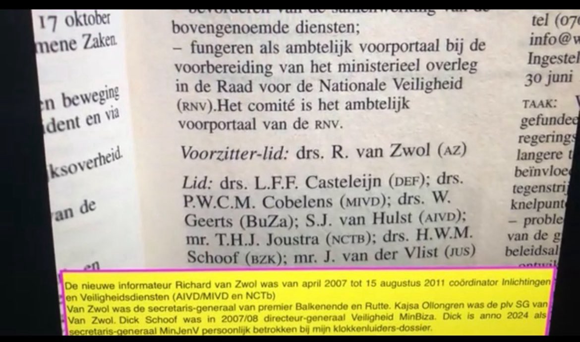 huig_plug's tweet image. Baybasin deed in 2007 aangifte tegen de secretaris-generaal MinJus.
Het Comité Verenigde Inlichtingendiensten NL met Directeur-generaal Dick Schoof, Sg Richard van Zwol (toen coördinator VAN ALLE GEHEIME DIENSTEN) &amp;amp; MIVD-baas Pieter Cobelens moest alles van tafel spelen. #ROLODEX