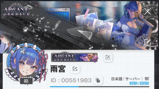Amemoyo's tweet photo. NIKKEのプロフィールカードをアルカナテーマで作ってみました。記憶が消されるーみたいな感じが出てればいいな　#NIKKE https://t.co/sYFriT8MxZ