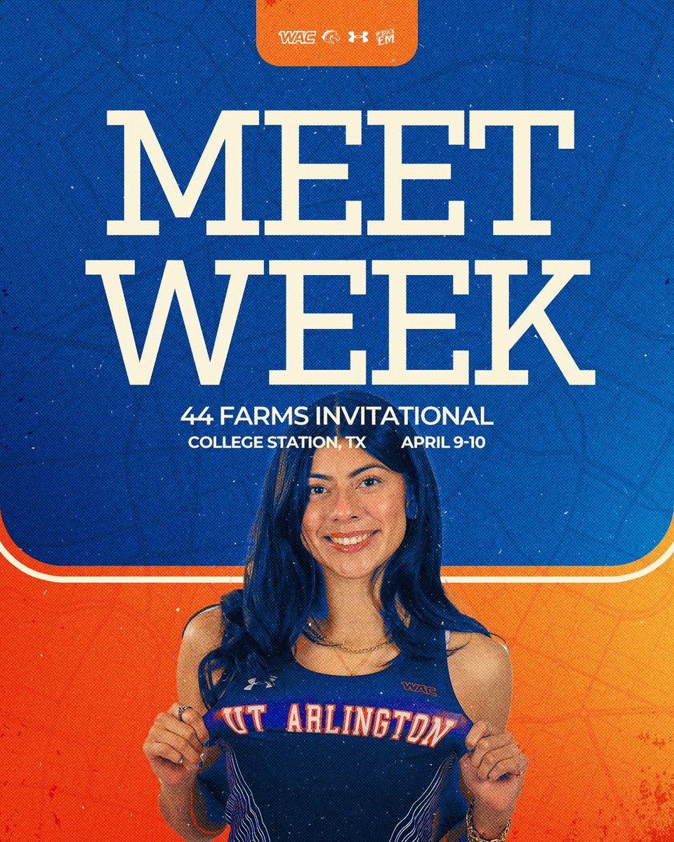 UTAMavsTFXC's tweet photo. Meet week is BACK🔥 Splitting up for two this week 👀

🤠 44 Farms Invitational (hosted by @aggietfxc)
🐻 Baylor Invitational (hosted by @BaylorTrack)

#BuckEm 🐎 https://t.co/03MGEUFAQt
