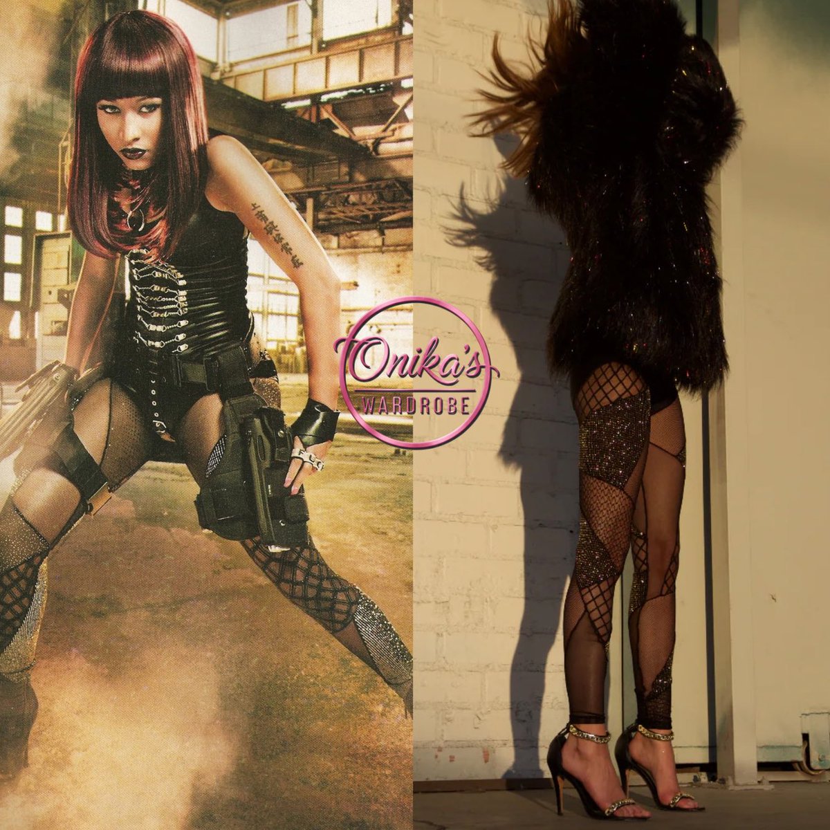 onikaswardrobe's tweet photo. Black Men’s Magazine (2010)

Nicki Minaj wearing Glitter Patchwork Leggings by Brian Lichtenberg. 

These Brian Lichtenberg gold glitter patchwork leggings are sewn together in a mixture of different textured mesh, lace, and gold glittered spandex

#blackmensmagazine  #barbz #fashion #style #barbie  #nickiminaj #BrianLichtenberg