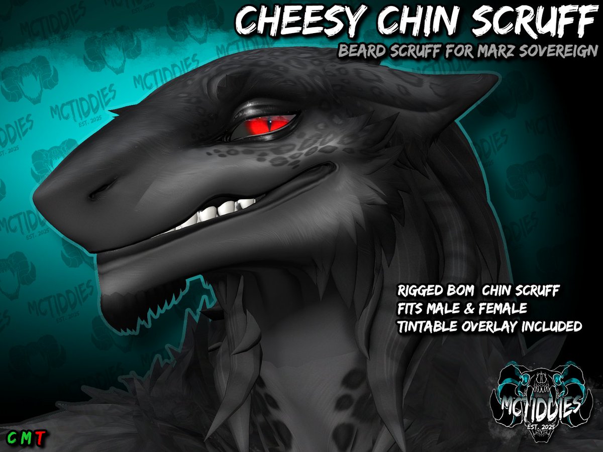 TheMcTiddies's tweet image. Wanna make cheese manly again?

Presenting the Cheesy Full &amp;amp; Chin Scruff!
Rigged BOM scruffies w/ tintable overlays!

Check em' out!
marketplace.secondlife.com/stores/189253

Get em' at 10% Discount inworld!
maps.secondlife.com/secondlife/Lun…

#SecondLife #SLFurry