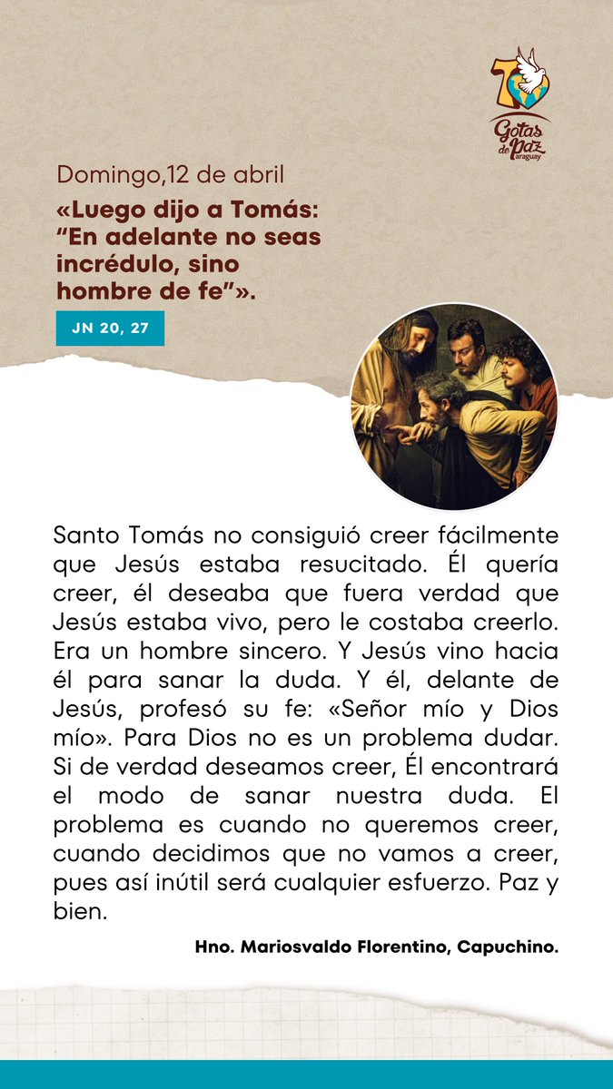 Gotas de Paz - Hnos. Franciscanos Capuchinos tweet media