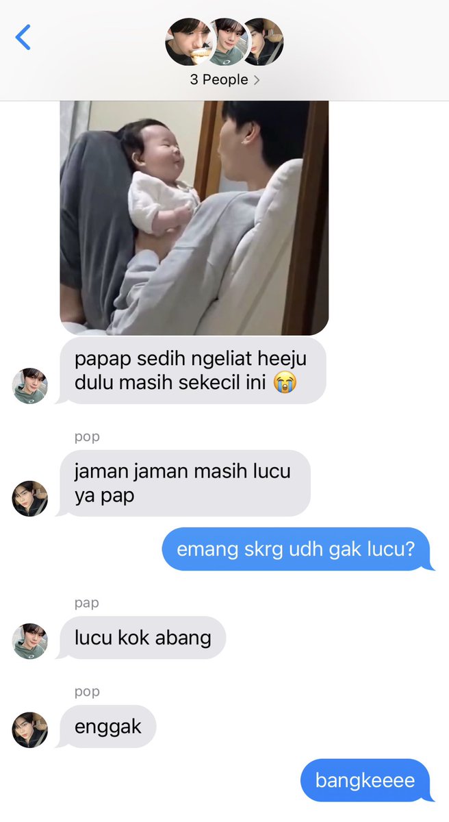 carnathemum's tweet photo. berawal dari sini room chat nya papa, papap dan hiju. back story dikit dulu hiju gak bisa ngomong dengan jelas makanya manggil papa-papapnya pop dan pap (sekarang udah bisa manggil papa, tapi papapnya masih ke bawa jadilah #gitu) https://t.co/stczcQgpvB