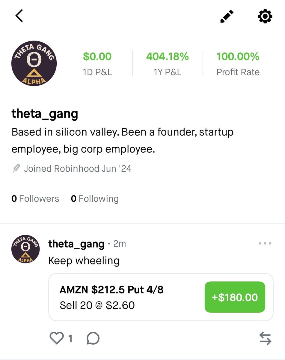 Got access to Robinhood Social! Thanks <a href="/RobinhoodApp/">Robinhood</a> 

Follow me there, verified +400% 1Y P&amp;L 😏