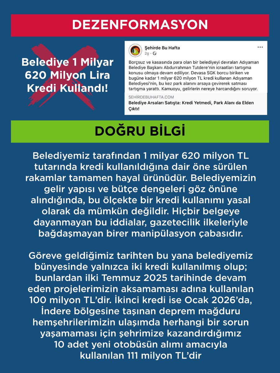 Adıyaman Belediyesi tweet media