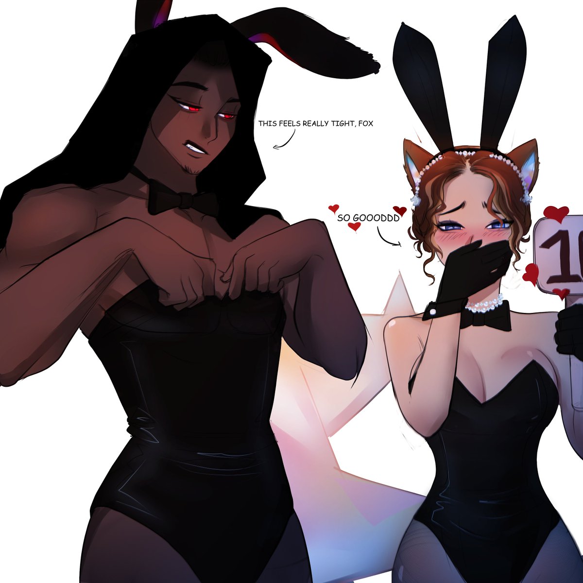 Late Easter present for <a href="/hrhqueenfox/">QueenFox</a>  🎉✨
Happy Easter queen 🦊🐇
#oc #sona