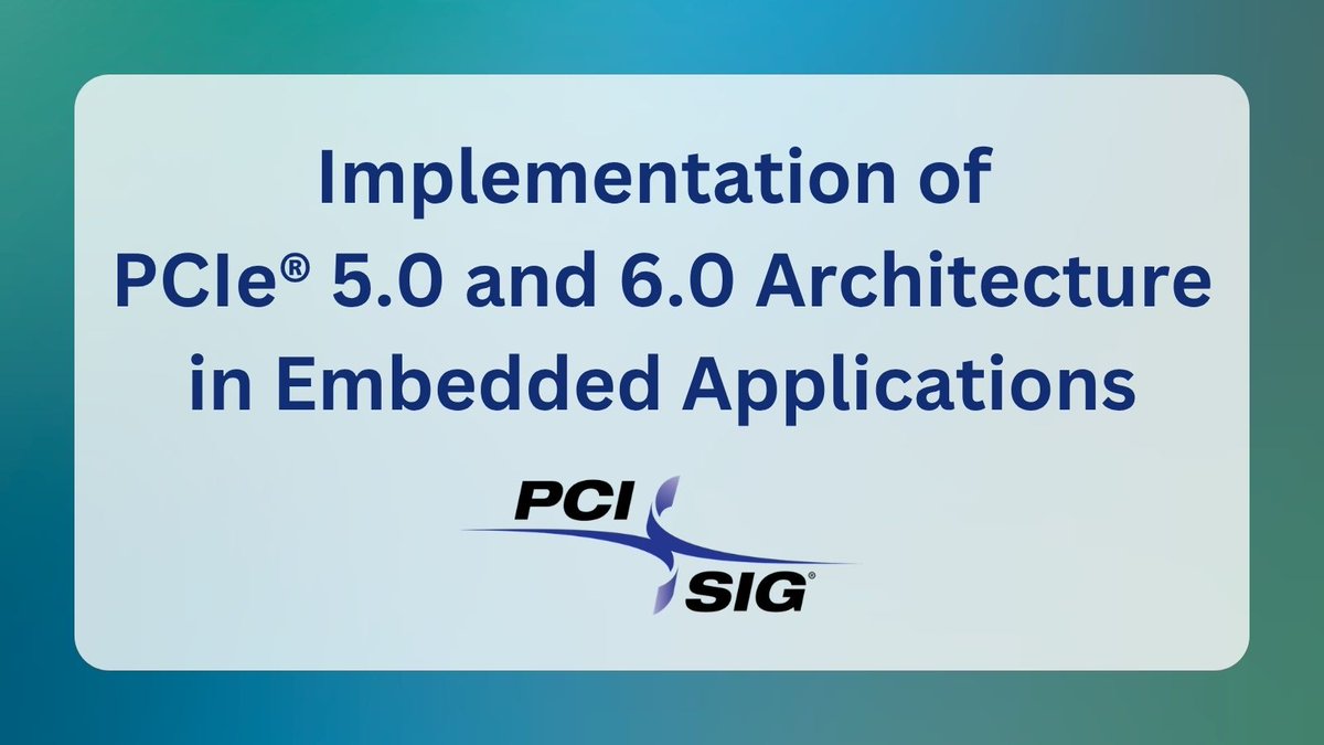 pci_sig's tweet image. As #embedded systems implement #PCIe 5.0 and 6.0 architectures, the need for higher bandwidth, signal integrity and reliability become increasingly important.

Read the blog by @SamtecInc to learn how #PCIExpress 5.0 and 6.0 architectures are being implemented in embedded