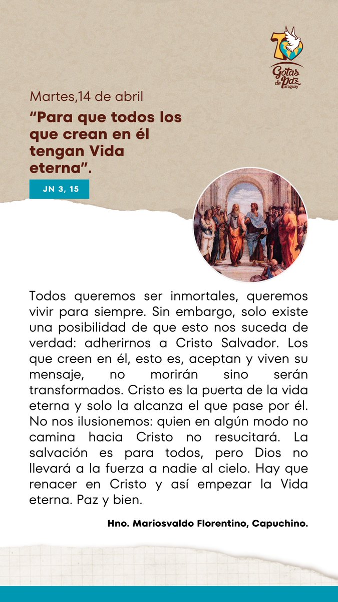 Gotas de Paz - Hnos. Franciscanos Capuchinos tweet media