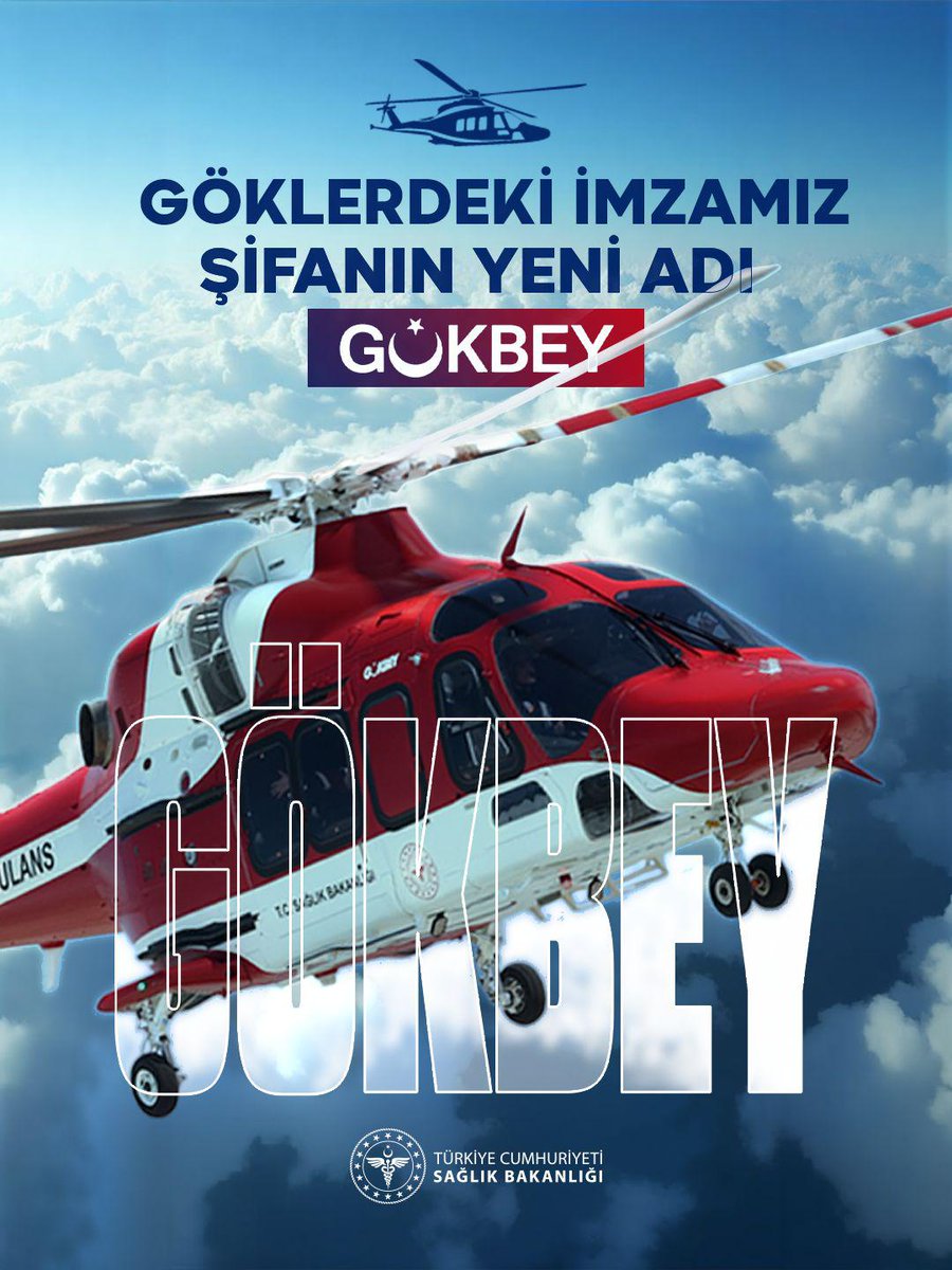 Acil sağlık hizmetlerinde yeni bir dönem başlıyor. 🚁 GÖKBEY helikopter ambulans ile en kritik anlarda, en hızlı müdahale. 🇹🇷

#GÖKBEYSemalarda #YerliMilliGururGÖKBEY #ŞifanınKanatlarıGÖKBEY