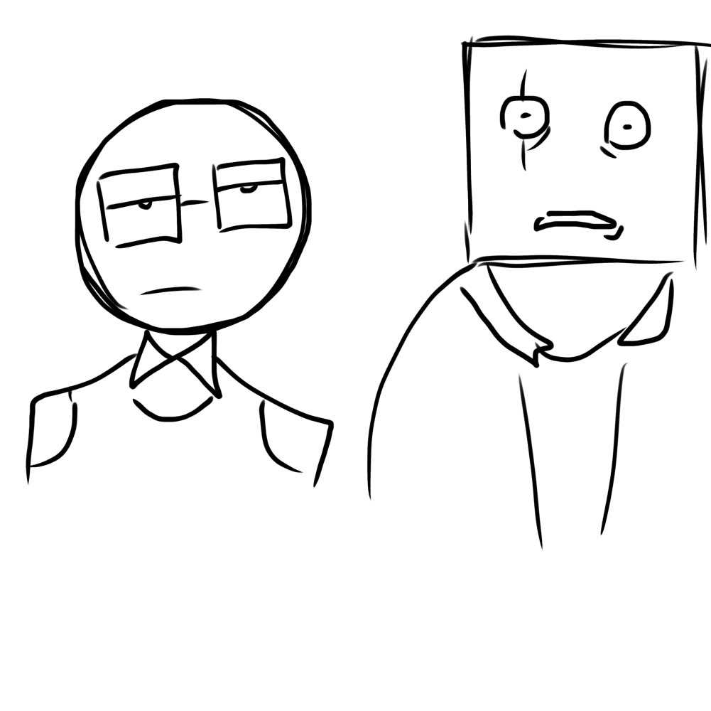 Blu X Rhett ok lazy color but here’s the doodle of rhett and Blu i think #puzzleheads