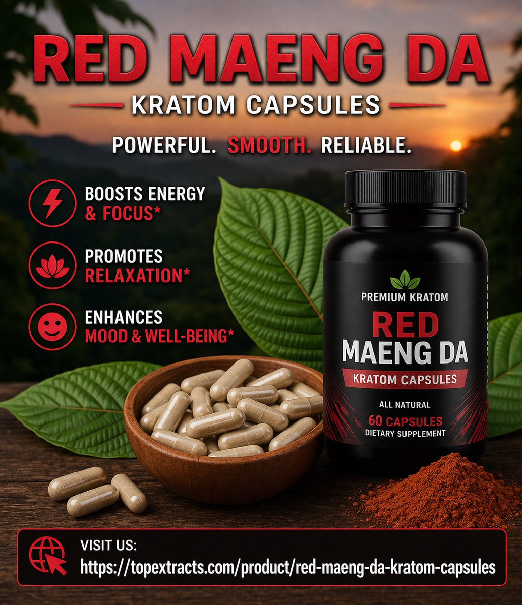 kratomresource's tweet photo. 🔥 Feel the power of Red Maeng Da! Energy + calm in one perfect balance. Elevate your vibe today 💪🌿

https://t.co/X1KlF5vpUA

#RedMaengDa #RedMaengDaKratom #MaengDaKratom #KratomCapsules #KratomCommunity
#KratomLife #Lisle #Illinois #USA https://t.co/yrvU92TvcD