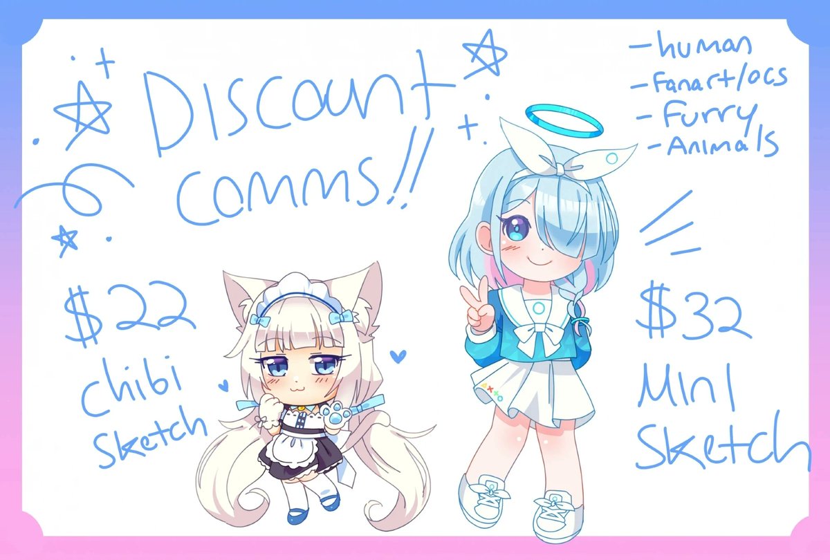 kippytan's tweet photo. Commz open for May completion ! Sfw and NSFW, human furry etc 
(I cant promise I can finish in April but maybe possible)  If something you want isn't on here, just ask me! https://t.co/Q3oVzukU9L