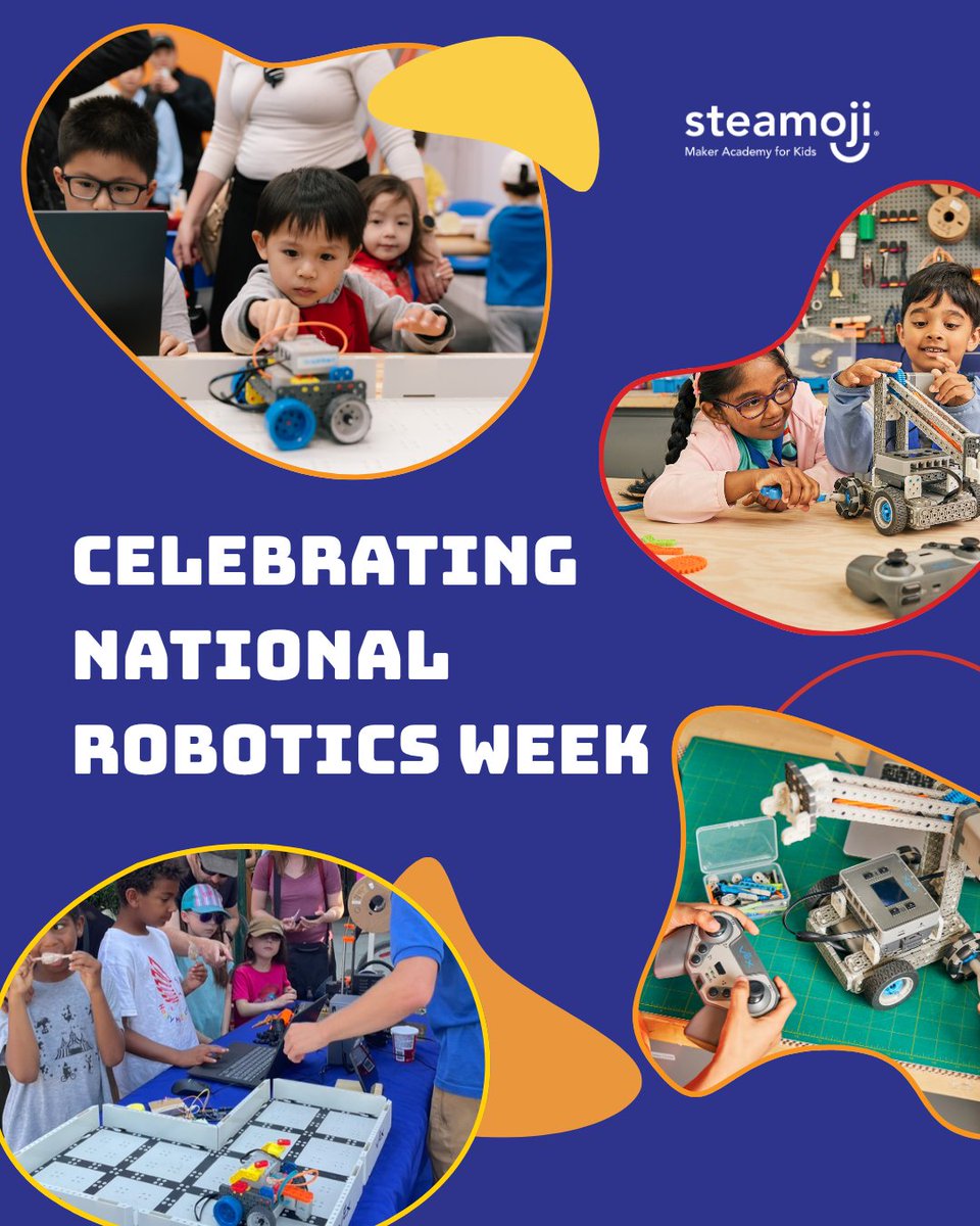 steamoji's tweet photo. It's National Robotic Week 🤖

At Steamoji, every project strengthens our apprentices' critical thinking, persistence, and creativity. We’re not just teaching robotics but helping shape the next generation of thinkers, creators, and problem-solvers. 🚀

#NationalRoboticsWeek https://t.co/enQRUMAJSC