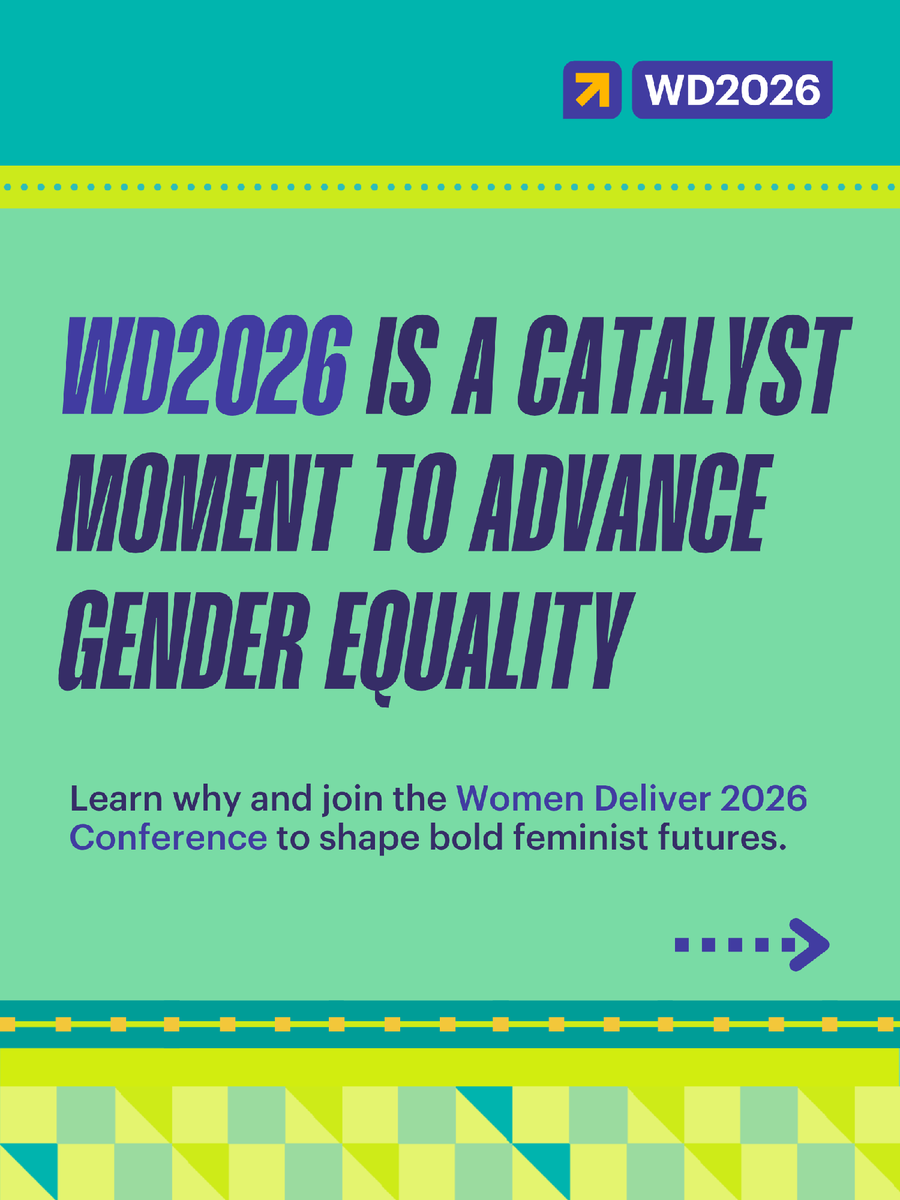 WomenDeliver's tweet image. 🌟 #WD2026 is a catalyst moment to advance #GenderEquality.

Bold ideas meet action through sessions, exhibitions, performances, and global solidarity.

Join us in Narrm (Melbourne) to shape bold feminist futures for all:
📅27–30 April 2026

Learn more: womendeliver.org