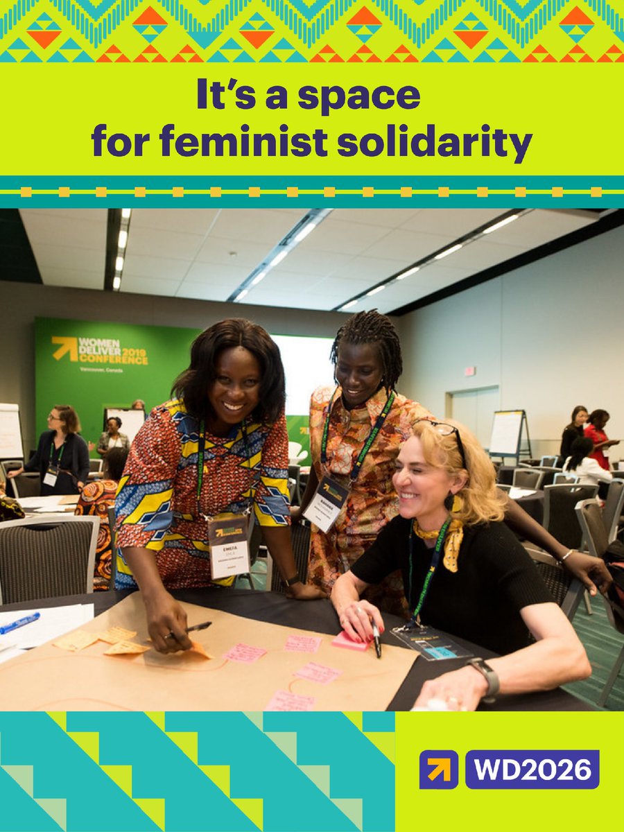 WomenDeliver's tweet image. 🌟 #WD2026 is a catalyst moment to advance #GenderEquality.

Bold ideas meet action through sessions, exhibitions, performances, and global solidarity.

Join us in Narrm (Melbourne) to shape bold feminist futures for all:
📅27–30 April 2026

Learn more: womendeliver.org