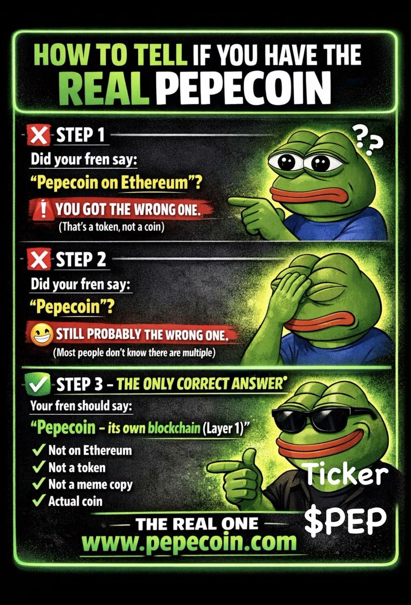wildzx's tweet photo. @cryptojourneyrs $PEP
dyor: https://t.co/vFLrnV5LCW / https://t.co/MPr1tWPgw2 / @PepecoinNetwork https://t.co/W4ynmh7JXC