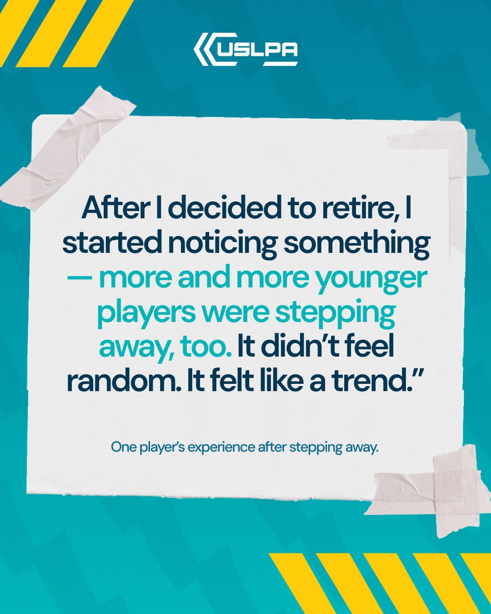 USLPlayers's tweet image. When more young players start stepping away, it points to something bigger than individual decisions.

That’s why players are at the table pushing for the professional standards this league needs. These will help to create a real future for players.

#StandUpForStandards