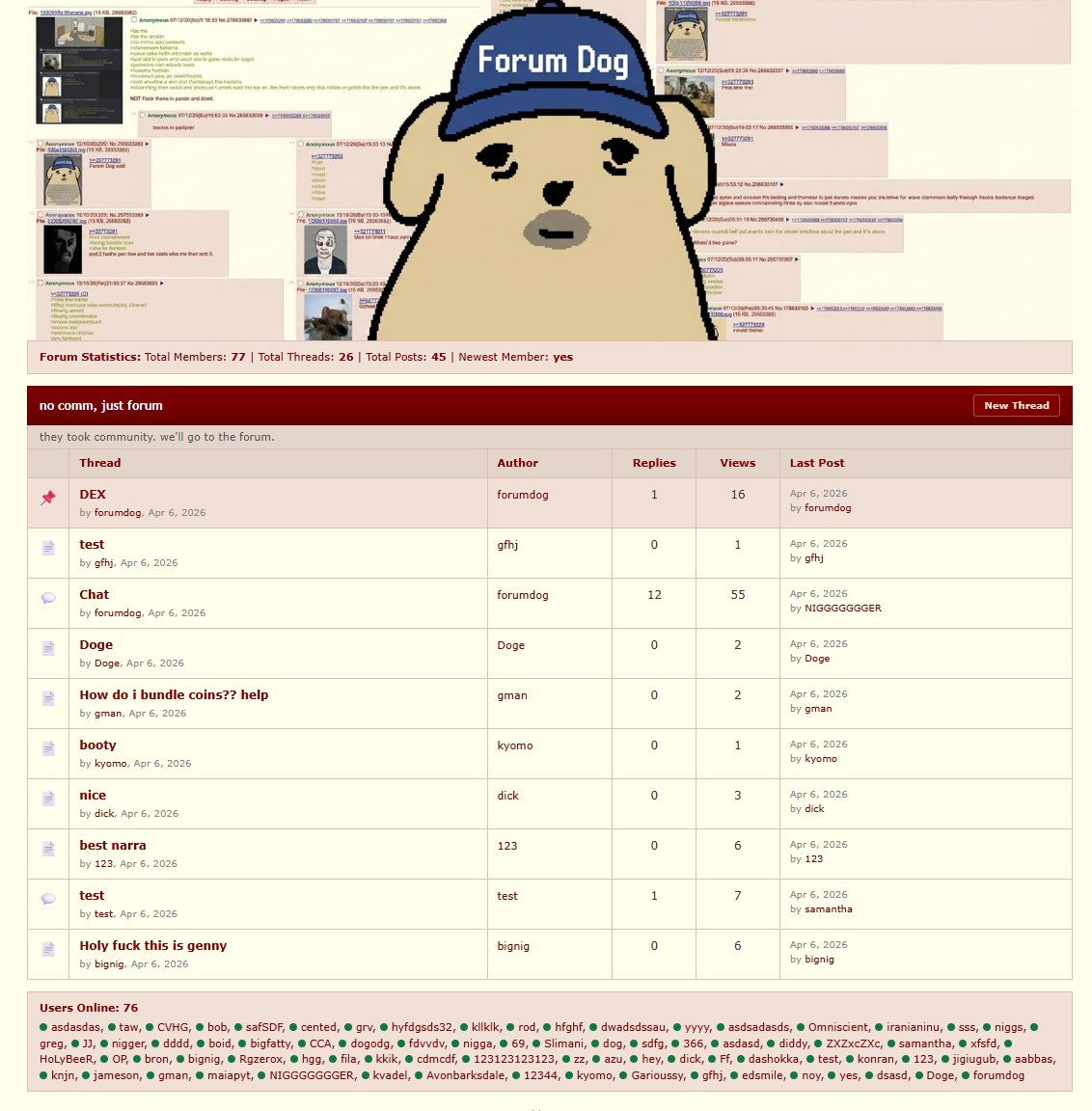 forum dog tweet media