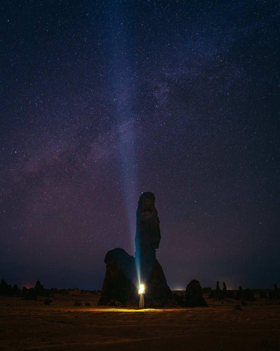 ExperienceAlUla's tweet photo. Under a sky like this, everything feels still 💫

Safiah &amp; Cedric captured their experience at Gharameel, where the stars feel closer and the moment stays with you long after 🤎

Now it’s your turn to experience (cont) https://t.co/WKqIamUDqu https://t.co/O195MHD59m
