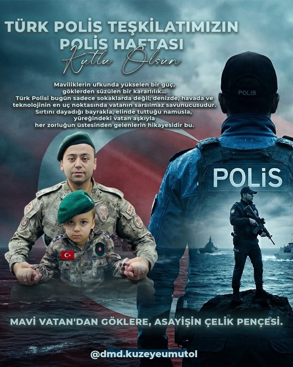 Bu üniforma sadece bir meslek değil, bir emanettir.
Bir polis olarak vatan için, bir baba olarak Kuzey için mücadele ediyoruz.

Dualarınız ve desteğiniz en büyük gücümüz.
Tüm meslektaşlarımızın Polis Haftası kutlu olsun. 🇹🇷
 
DESTEK İÇİN ⬇️
DM ✉️ İLETİŞİME GEÇİN

VALİLİK ONAYLI