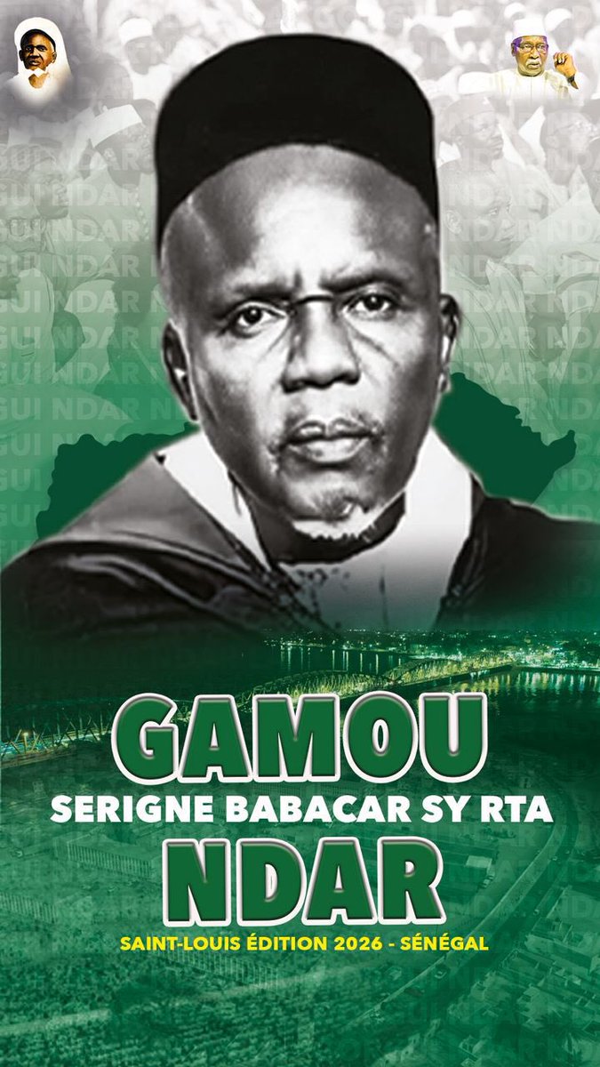 bbboubacar03's tweet photo. Jërëjef Serigne Babacar Sy 🙏🏽🥰
Amo morom😇
#GamouNdar 2026 https://t.co/1hkuMIIxGC