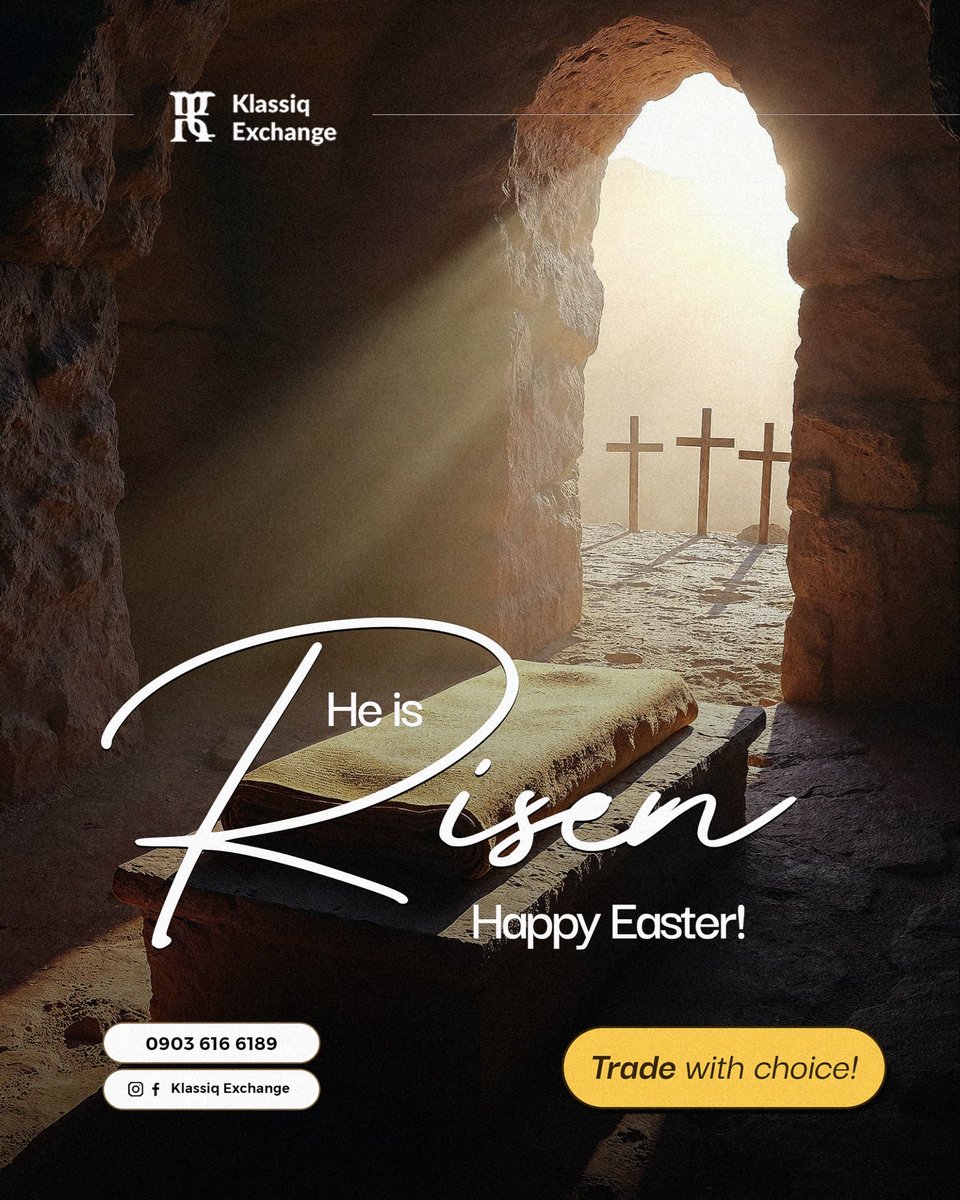 He’s risen! Happy Easter to everyone.

#easter #Resurrección #klassiqexchange