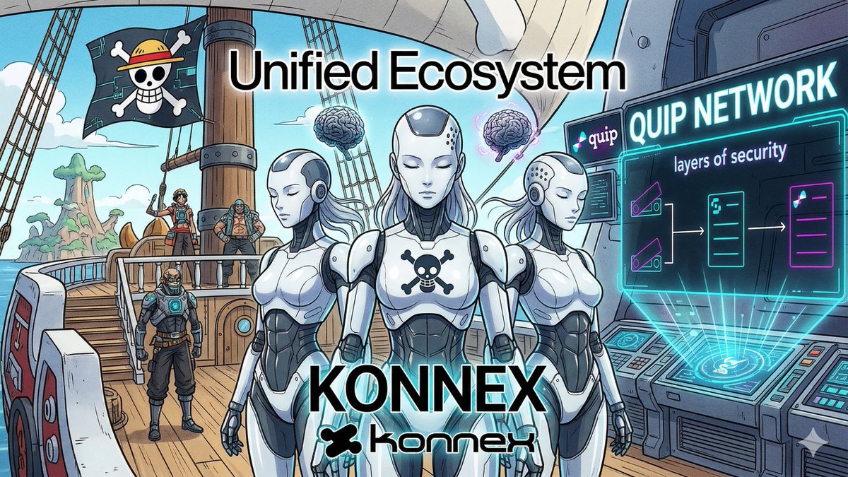btkselon's tweet photo. A crew of code, a fleet of innovation. ⚓ Konnex and Quip Network are bridging the gap between human spirit and machine excellence. Join the crew, master the waves. #Konnex #QuipNetwork #UnifiedEcosystem #TechRevolution #OnePieceVibes #FutureTech @quipnetwork @konnex_world https://t.co/zKGWRIm5kB