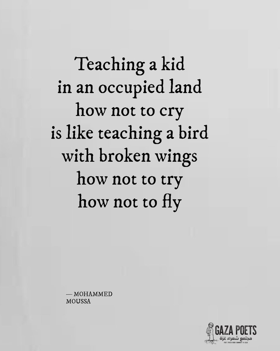 Gaza Poets Society tweet media