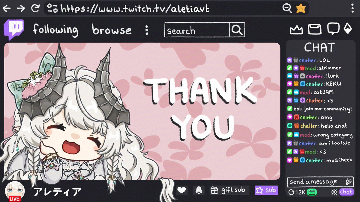 アレティア(Aletia)@Twitch VTuber tweet media