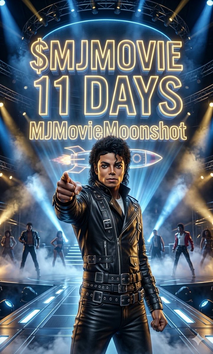 MJMoonshot's tweet photo. @Pumpfun The 'King of Pop' is coming to the King of Launchpads. 🧤🚀
We are building the highest-quality tribute to the 2026 Michael Biopic. 🎬 Organic growth, 100% fan-driven. Get the moonwalk shoes ready for April 17th. 🌕✨ $MJMOVIE https://t.co/c9U8RNZE2D