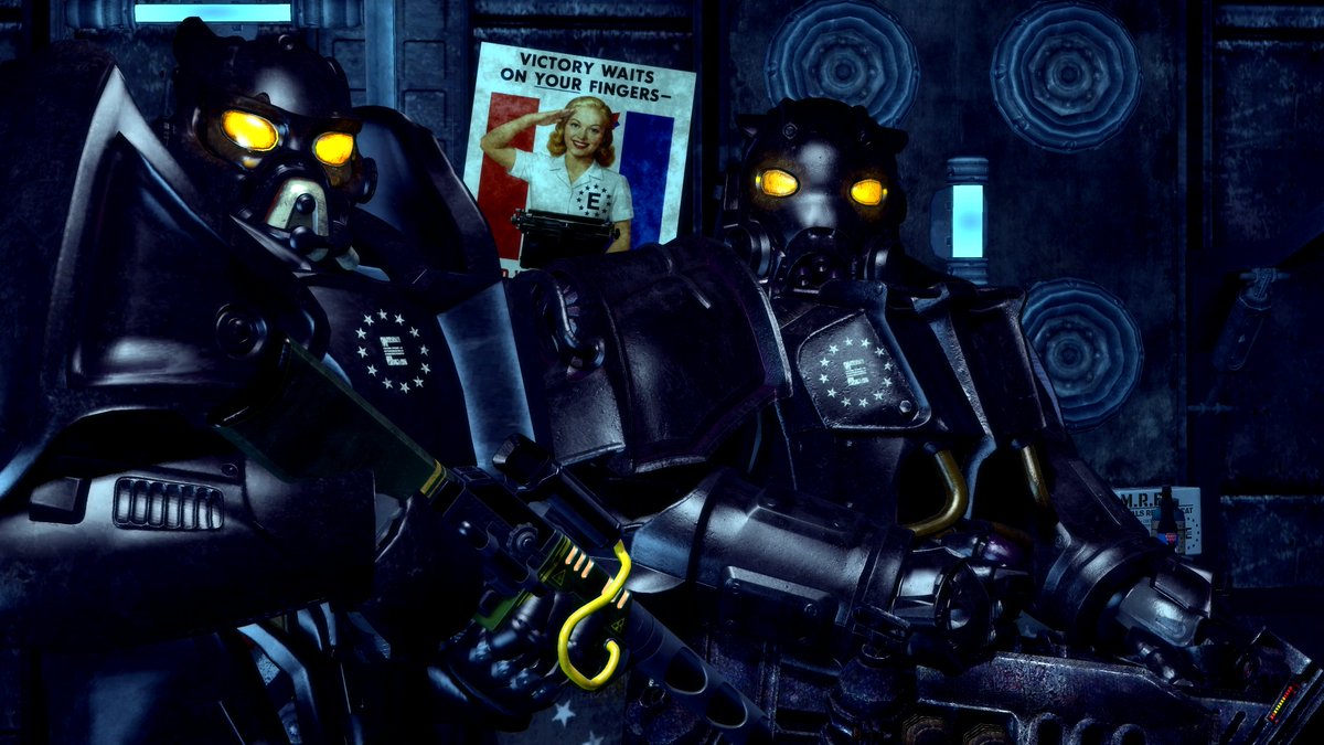 Scoutman1403's tweet image. "Autumn's Strongest" 

The Enclave Posting Makes its Return this time with the kick of a mule.

#Enclave #Fallout #3DModels #3dartwork #3dart #Sourcefilmmaker #Garrysmod #Gmod