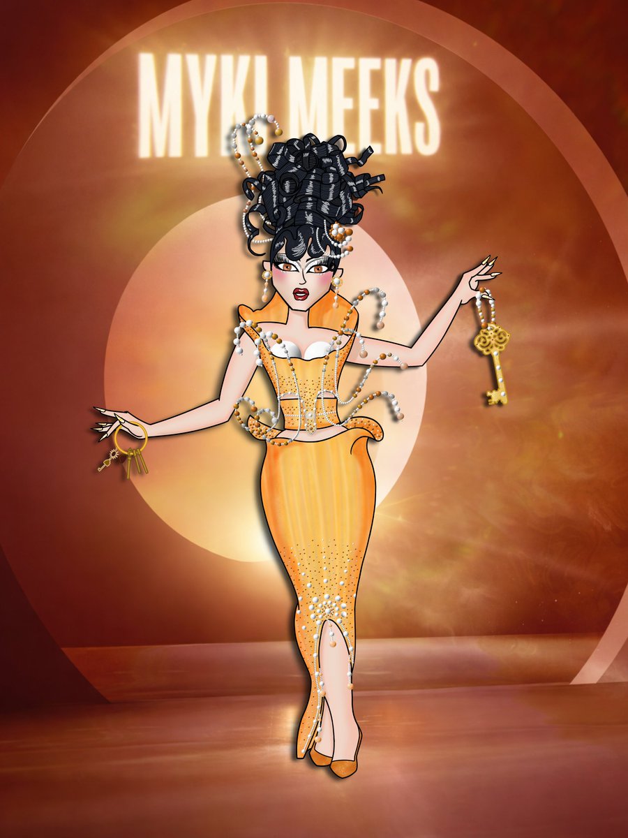 CriticasPremium's tweet photo. The Meeks shall inherit ✨ 
A @myki_meeks fan art in my personal style, hope you like It
#DragRace https://t.co/COTxeoELRe