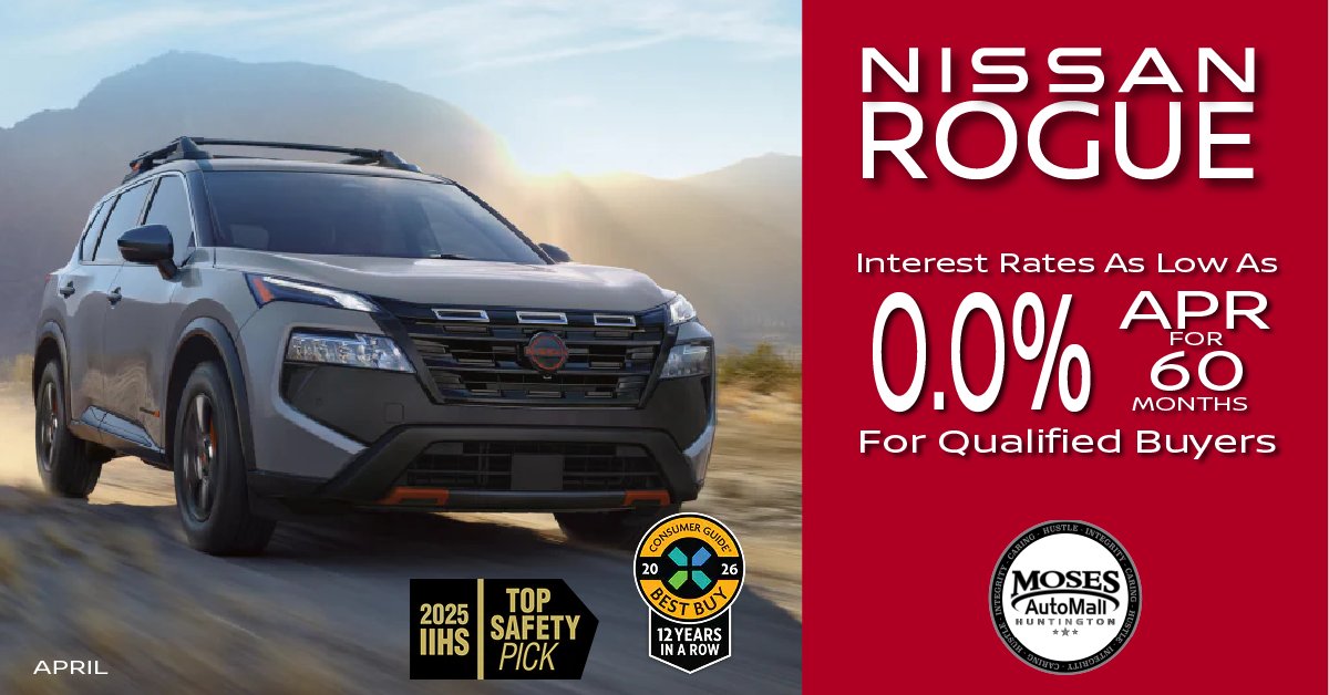 Versatility meets value. The Nissan Rogue is ready for wherever spring takes you. Discover more: tinyurl.com/y9rsepc9