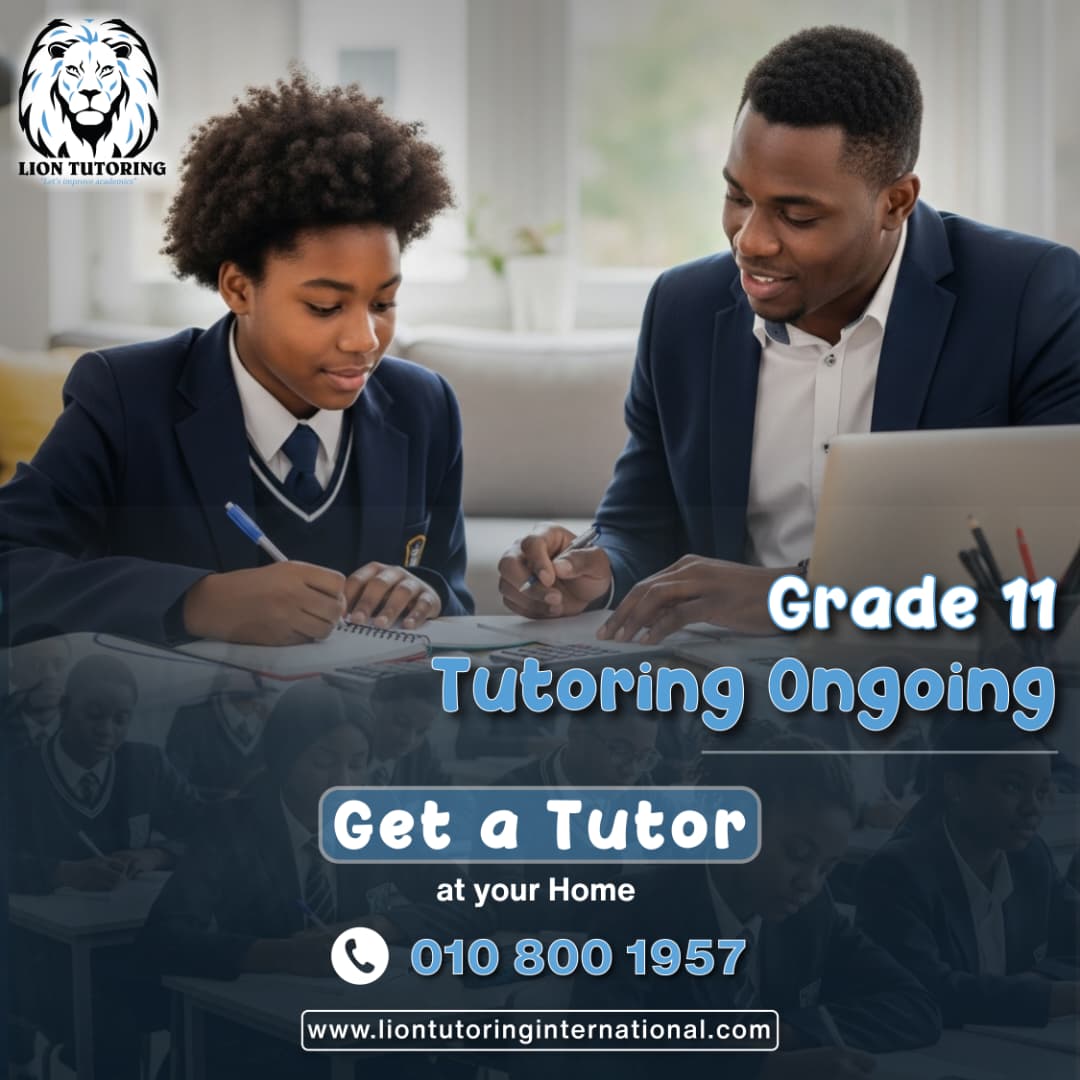 liontutoring's tweet image. Need help with Grade 11 studies? Our friendly tutors are just one call away! 📚✨ 
📞 🇿🇦 010 800 1957 
liontutoringinternational.com
#Tutoring #Grade11 #Education