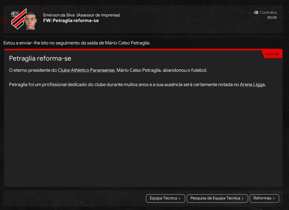 GVNM_21's tweet image. MINHA NOSSA  SENHORA, O IMPOSSÍVEL ACONTECEU MEU DEUS DO CÉU 

#footballmanager #fm #athletico