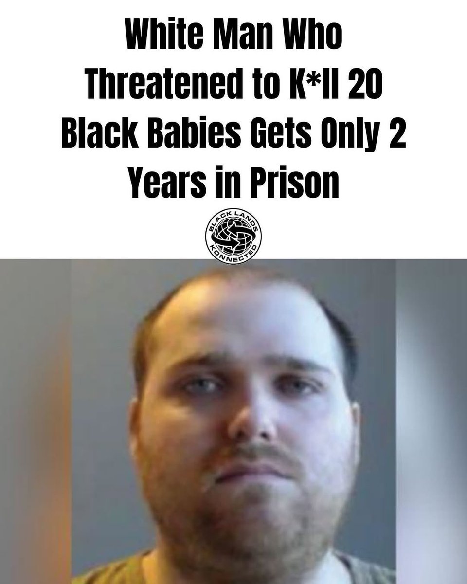 Joe__Bassey's tweet photo. Zachary Charles Newell, a 26-year-old man from North Carolina, was sentenced to only two years in federal prison after making online threats of a mass shooting targeting a preschool. He posted violent messages on YouTube aimed at Black children before authorities tracked and arrested him.