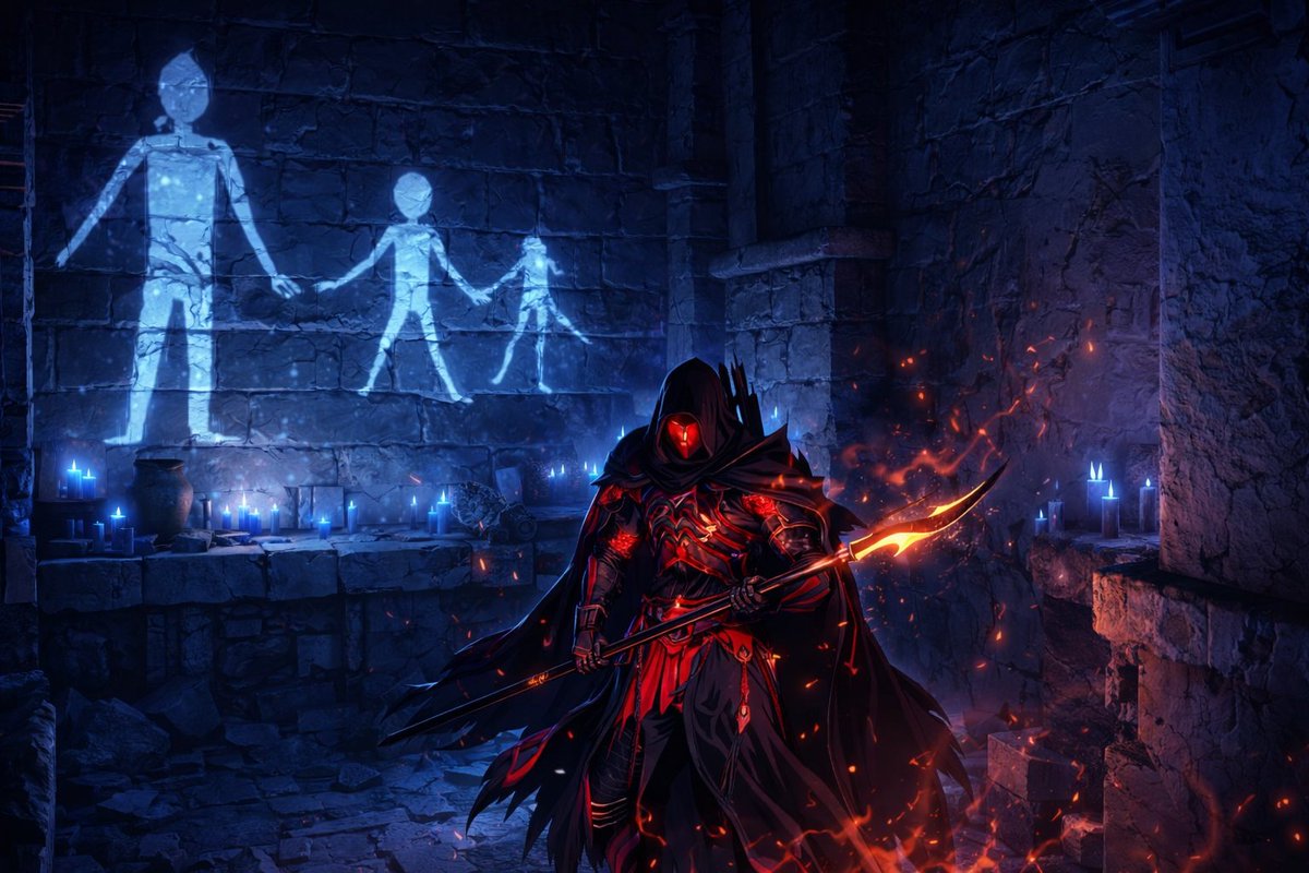 black_ace116's tweet photo. For those interested, here's how you can locate the Traitor's Spear in #CrimsonDesert. Go to the location on the map, there you'll come across a small camp. Right at the entrance of the camp to your right there will be a guy sitting and behind him there is a trap door. https://t.co/dh1jNCcBhn