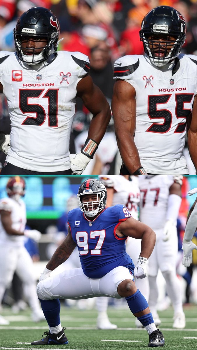 ClutchCityENTX's tweet image. The #Texans have the chance to create not only 1 of the best defensive lines in history, but best DEFENSES in recent history…

Will Anderson, Dexter Lawrence, Danielle Hunter?? Even if it’s just for 2 seasons sign us up