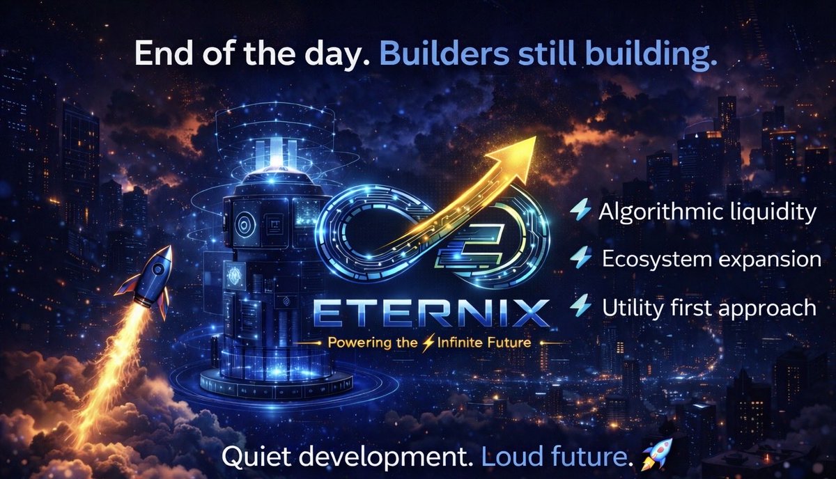 EternixProtocol's tweet photo. Day by day. Block by block.
Eternix ecosystem is taking shape.

Not chasing hype.
Building for the next liquidity wave 🌊

Early community will understand the vision first. 🚀

Telegram: https://t.co/e9hcpigPPH
𝕏: @eternixprotocol
🌐: https://t.co/4W9SQqA16H
dApp : https://t.co/jSzh40T2yM

#Eternix #Crypto #Web3