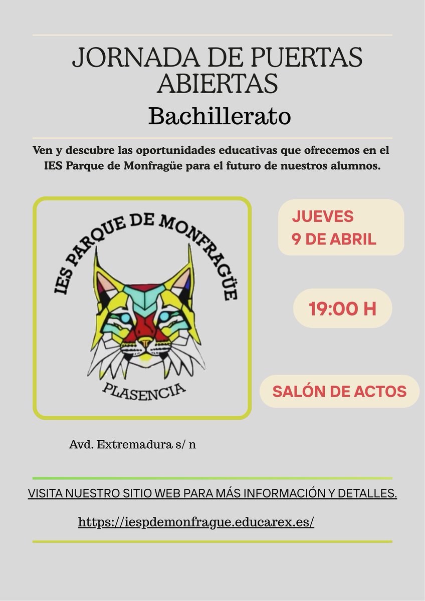 IES Parque de Monfragüe (@iesmonfrague) on Twitter photo 
